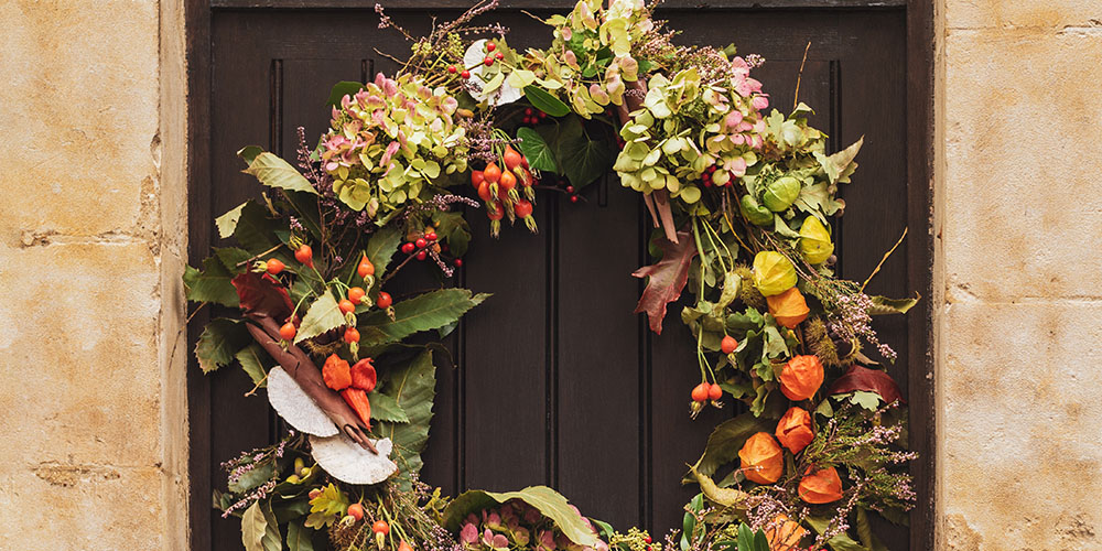 Primex Garden Center-Pennsylvania-Plants You Can Use for Winter Decor-dried hydrangea wreath